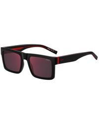 HUGO - Round Sunglasses - Lyst