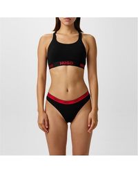 HUGO - Padded Sports Bra - Lyst