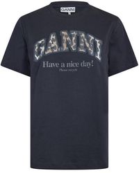 Ganni - Graphic Baby Tee - Lyst