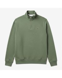 Lacoste - Quarter-Zip Fleece Top - Lyst
