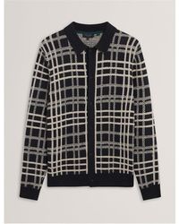 Ted Baker - Long Sleeve Polo Shirt - Lyst
