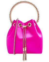 Jimmy Choo - Bon Bon Satin Top-Handle Bag - Lyst