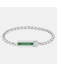 Lacoste - Spelt Stainless Steel Bracelet - Lyst
