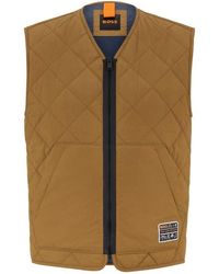 BOSS - Okella Sleeveless Gilet - Lyst