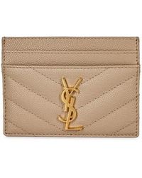 Saint Laurent - Cassandre Mattelassé Card Case - Lyst