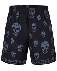 McQueen - Alex Classic Skull Swim Shorts - Lyst