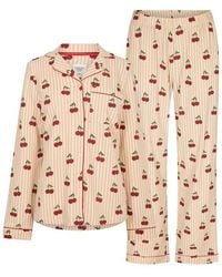Chelsea Peers - Cotton Long Sleeve Pyjama Set - Lyst