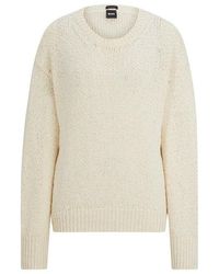 BOSS - Dg Vib3 Long-sleeved Round-neck Sweatshirt - Lyst