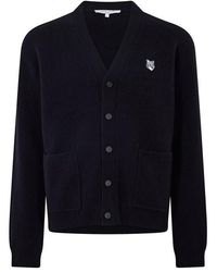 Maison Kitsuné - Fox Hood Milano Lamb Cardigan - Lyst