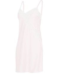 Ralph Lauren - Satin Lace-Trim Chemise - Lyst