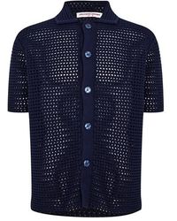 Orlebar Brown - Thomas Crochet Relaxed Shirt - Lyst