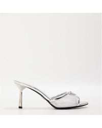 Prada - Mesh Heeled Mules - Lyst