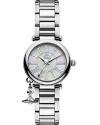 Vivienne Westwood - Orb Tartan Stainless Steel Quartz Analogue Watch - Lyst