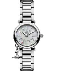 Vivienne Westwood - Orb Tartan Stainless Steel Quartz Analogue Watch - Lyst