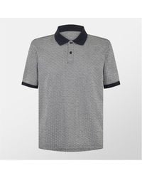 Ted Baker - Auguso Jacquard Short-Sleeve Polo Shirt - Lyst