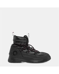 HUGO - Urian Halb Hlmx Flat Ankle Boots - Lyst