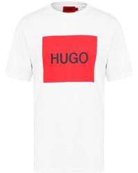 HUGO - Dulive Box Logo T Shirt - Lyst