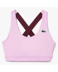 Lacoste - Sport Breathable Stretch Bralette - Lyst