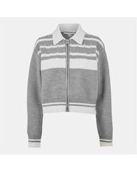 The Couture Club - Emblem Zip Crew Neck Jumper - Lyst