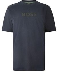 BOSS - Ts Logo Cotton Crew-Neck Short-Sleeve T-Shirt - Lyst