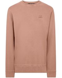 C.P. Company - Cp Emb Logo Sweat - Lyst