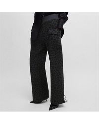 BOSS - Naomi X Animal-Print Tracksuit Bottoms - Lyst
