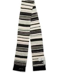 Ganni - Stripe Midweight Scarf - Lyst