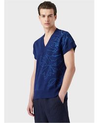 Emporio Armani - V-Neck Sweater - Lyst