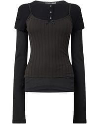 Acne Studios - Mocklayered Top - Lyst