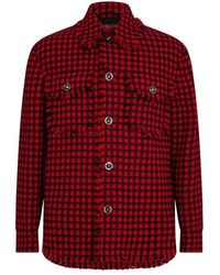 Versace - Tweed Wool-Blend Blazer Jacket - Lyst
