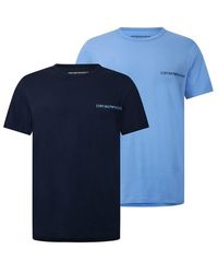 Emporio Armani - 2 Pack Crew Neck T-Shirts - Lyst