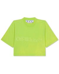 Off-White c/o Virgil Abloh - Printed Cotton Oversized T-Shirt - Lyst