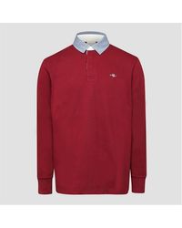 GANT - Regular-Fit Chambray Rugger Sweatshirt - Lyst