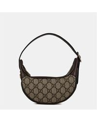 Gucci - Logo Leather Ophidia Gg Mini Bag - Lyst