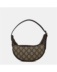 Gucci - Logo Leather Ophidia Gg Mini Bag - Lyst