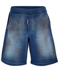DSquared² - Dsq Fleece Jogger Shorts - Lyst