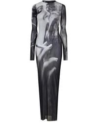 Jean Paul Gaultier - Jpg Mesh Long Dress Ld64 - Lyst
