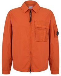 C.P. Company - Cp Nylon Zip Shirt Sn99 - Lyst