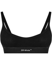 Off-White c/o Virgil Abloh - Helvetica Logo Basic Rib Bra, Iconic Design - Lyst