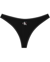 Calvin Klein - Thong Bikini Bottoms - Lyst