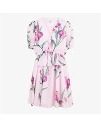 Ted Baker - Floral Crew Mini Dress - Lyst