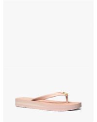 MICHAEL Michael Kors - Posie Flip Flops - Lyst
