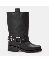 Ganni - Tubular Mid Bluetooth Biker Boots - Lyst