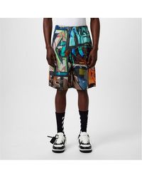 Off-White c/o Virgil Abloh - Graffiti Bermuda Shorts - Lyst