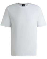 BOSS - Bodywear Waffle T-Shirt With Structured Design - Lyst
