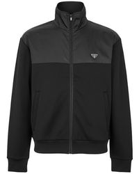 Prada - Hybrid Zipped Tracksuit Top - Lyst