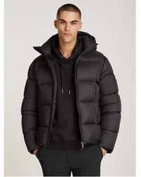 Calvin Klein - Hooded Quilt Puffer Mw - Lyst