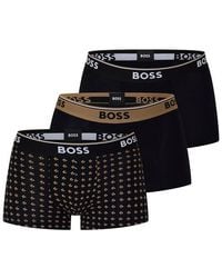 BOSS - Bodywear 3-Pack Boxer Shorts With Logo Detail - Lyst