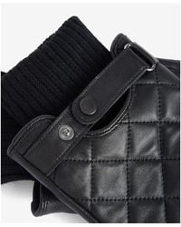 Barbour - Quilted Leather Gloves - Lyst