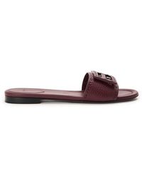Fendi - Baguet Slide Flat Sandals - Lyst